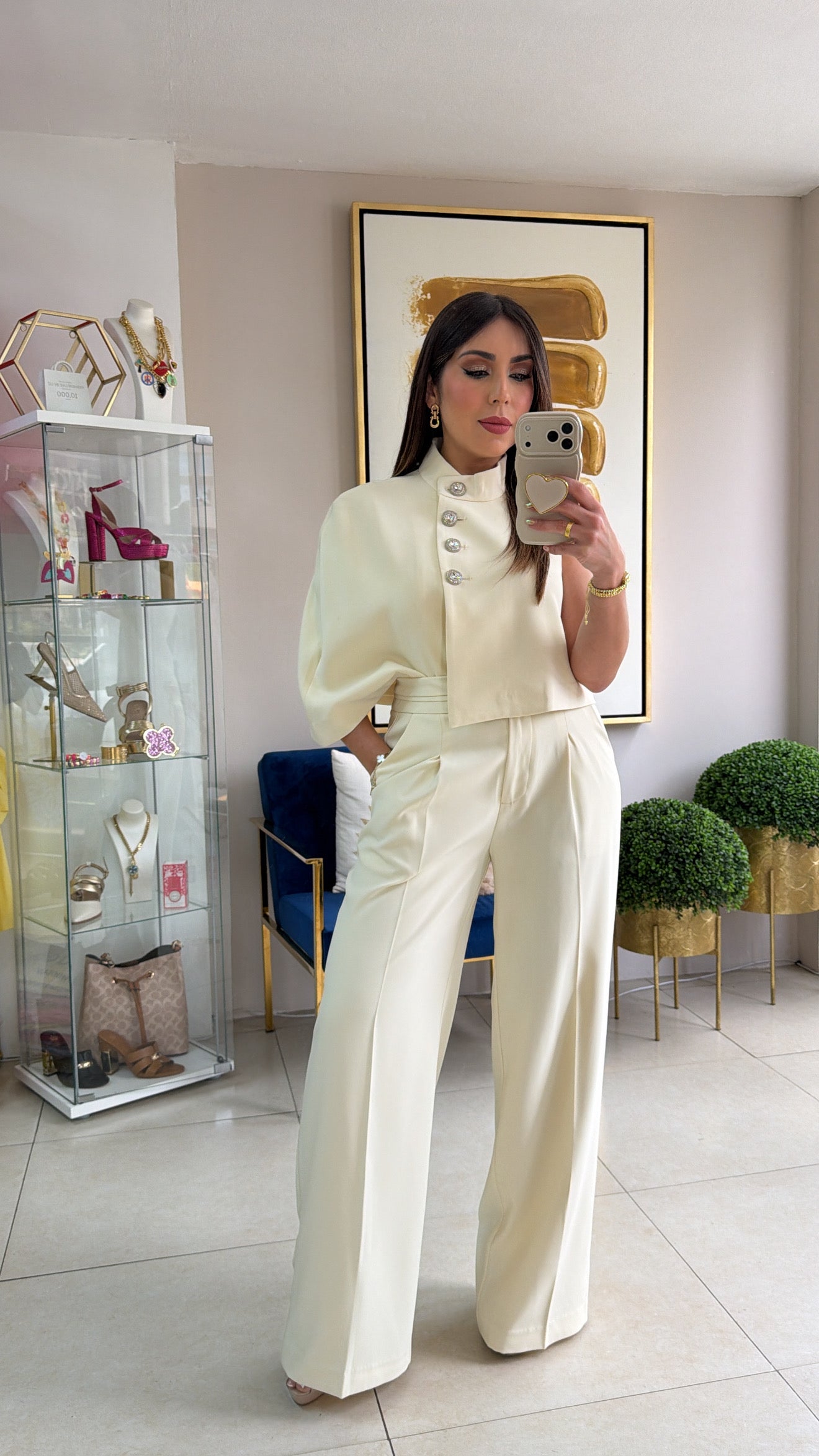 Cape Top & Palazzo Set