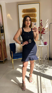 Dark Denim Short Dress