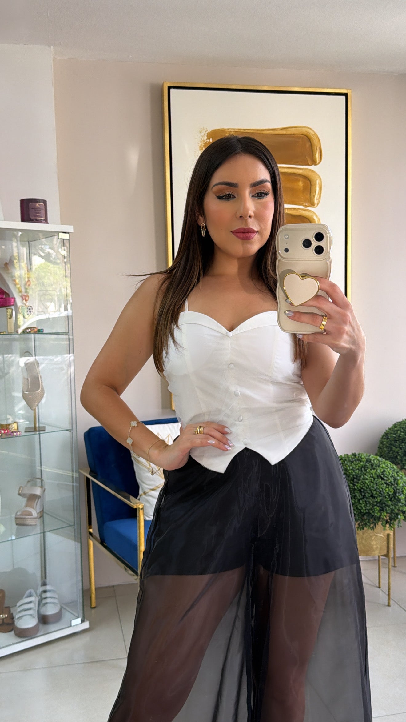 White Corset Top
