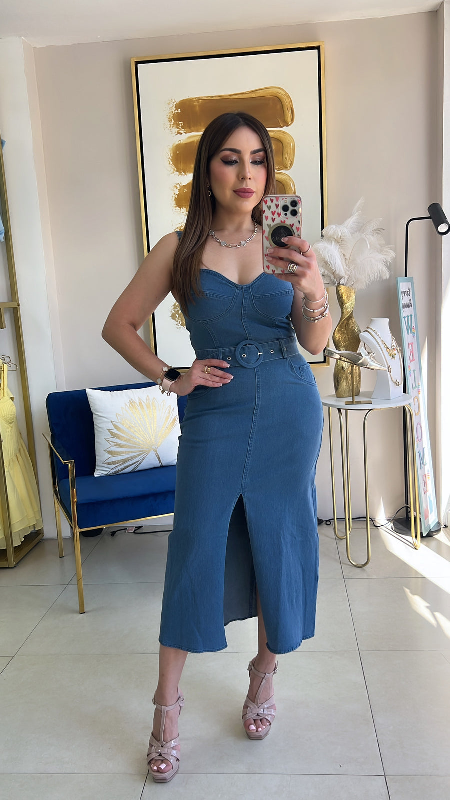 Denim Midi Dress