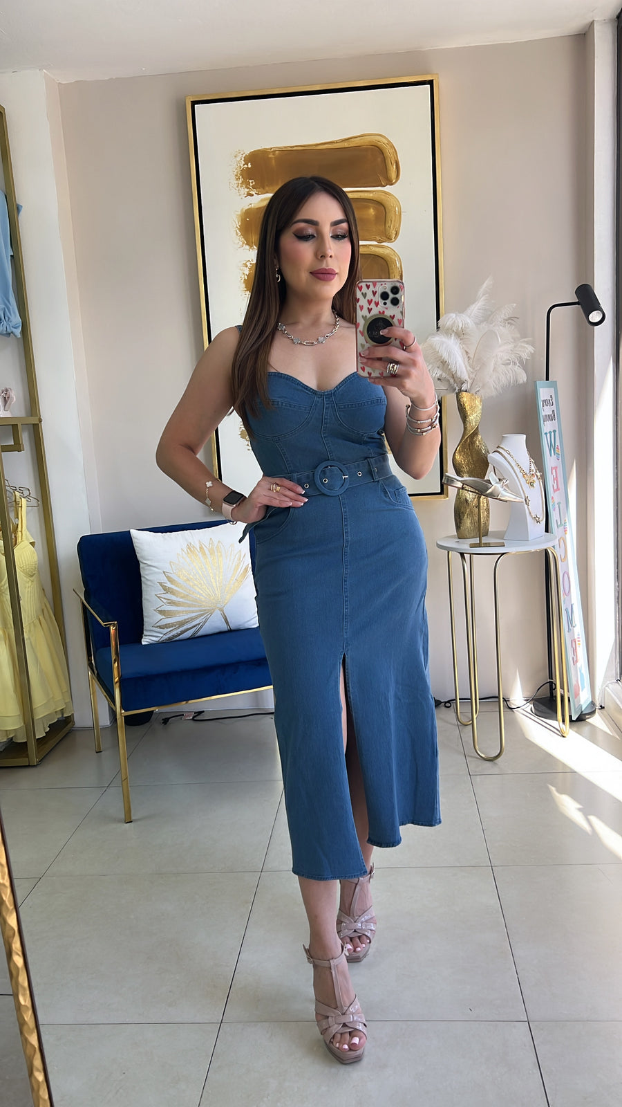 Denim Midi Dress
