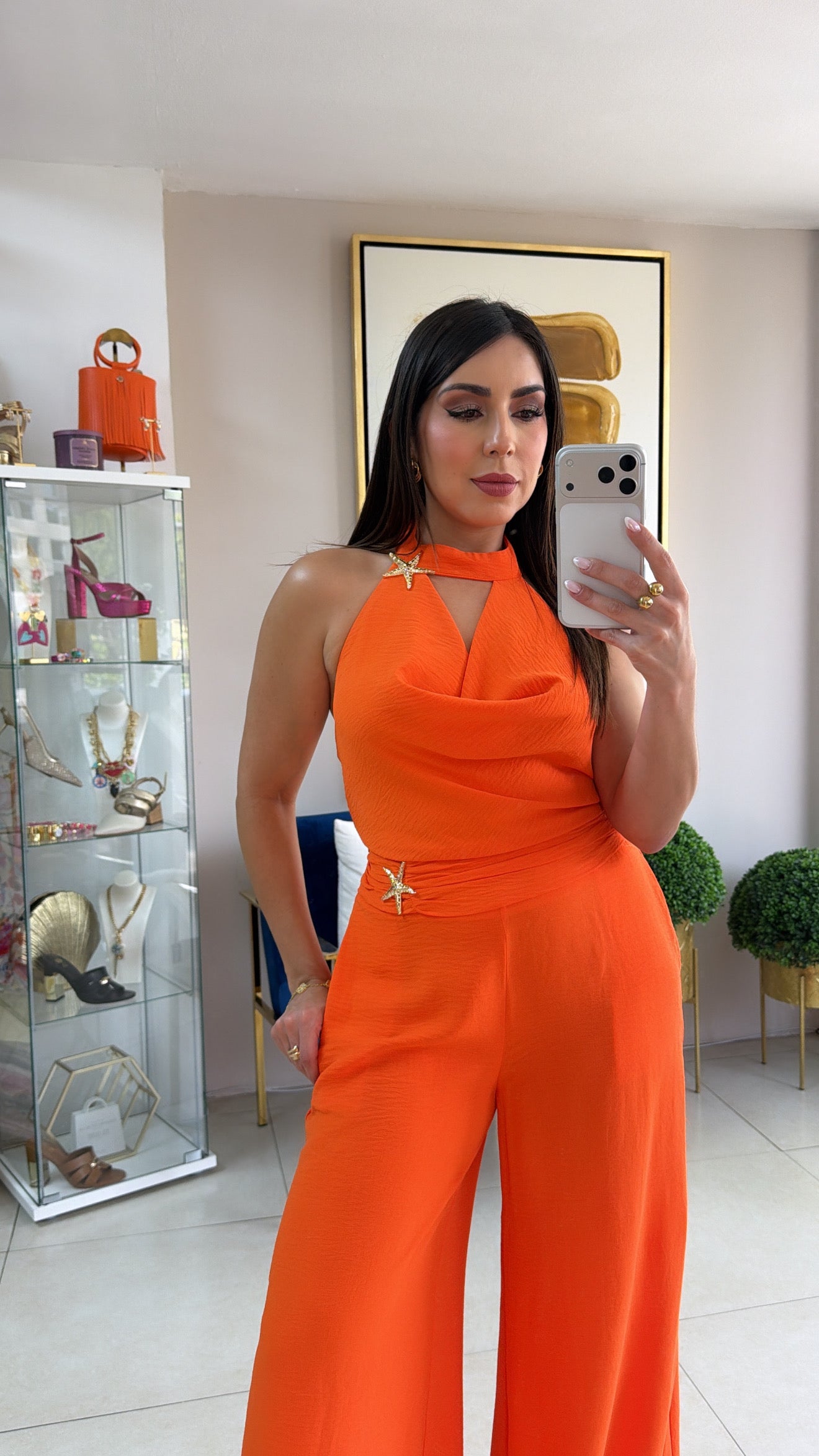 Orange Star Palazzo Set