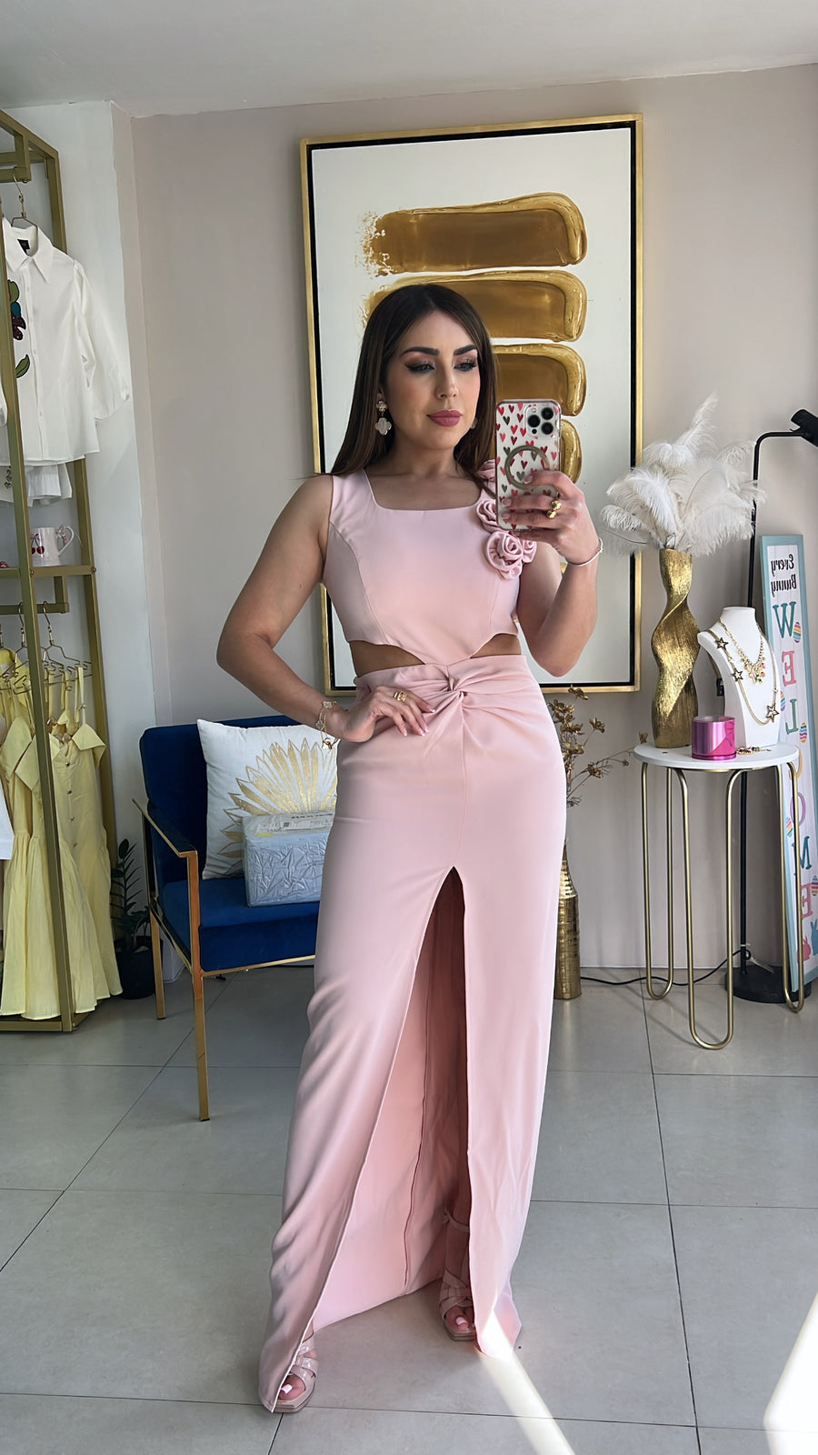Blush Long Dress
