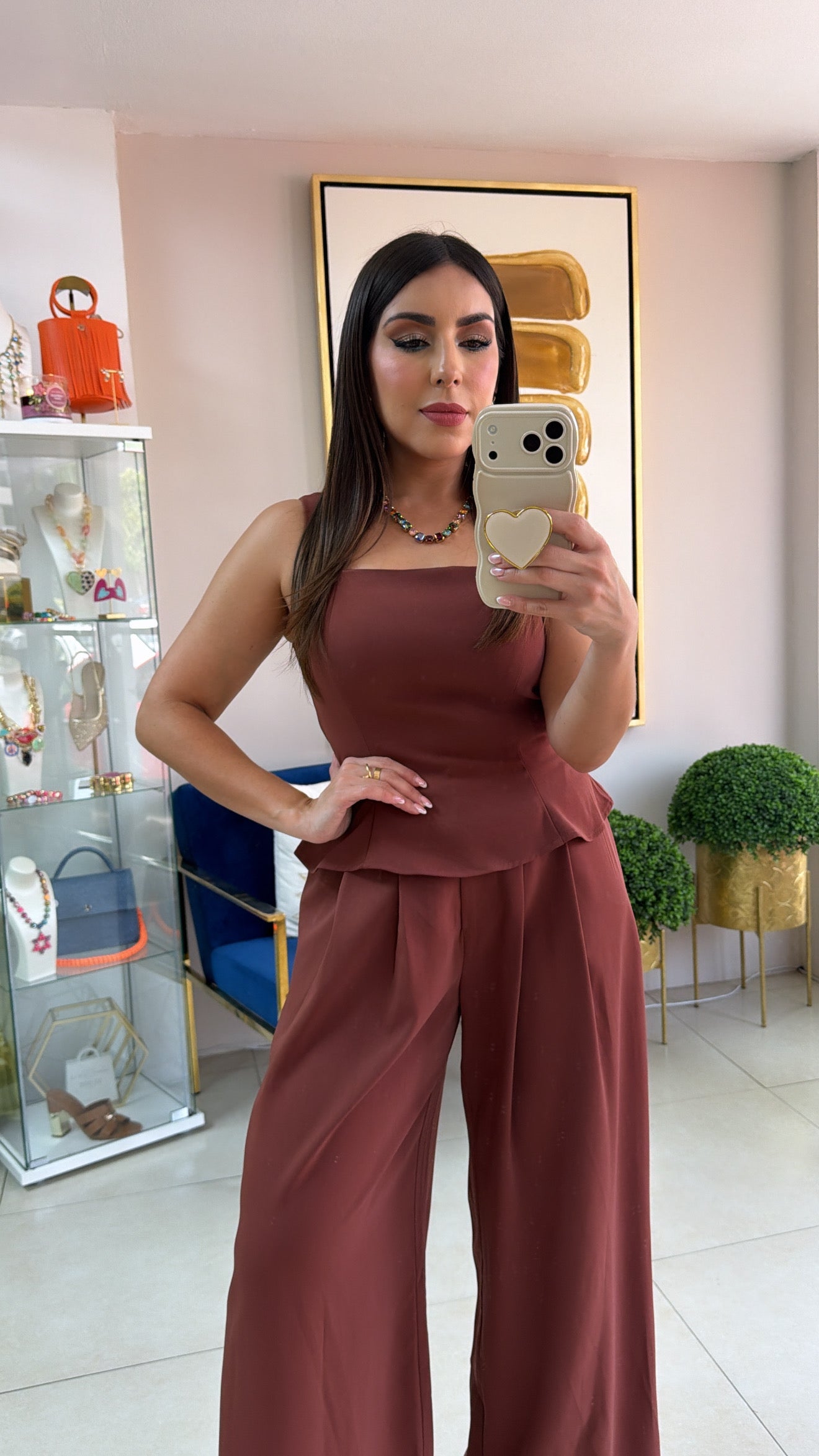 Brown Pant Set