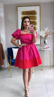 Color Block Mini Dress