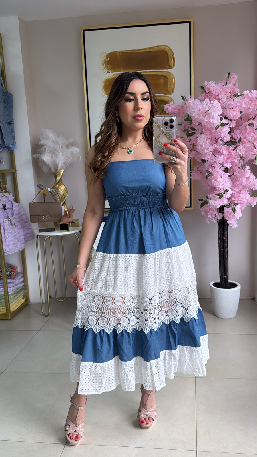 Sleveless Midi Dress