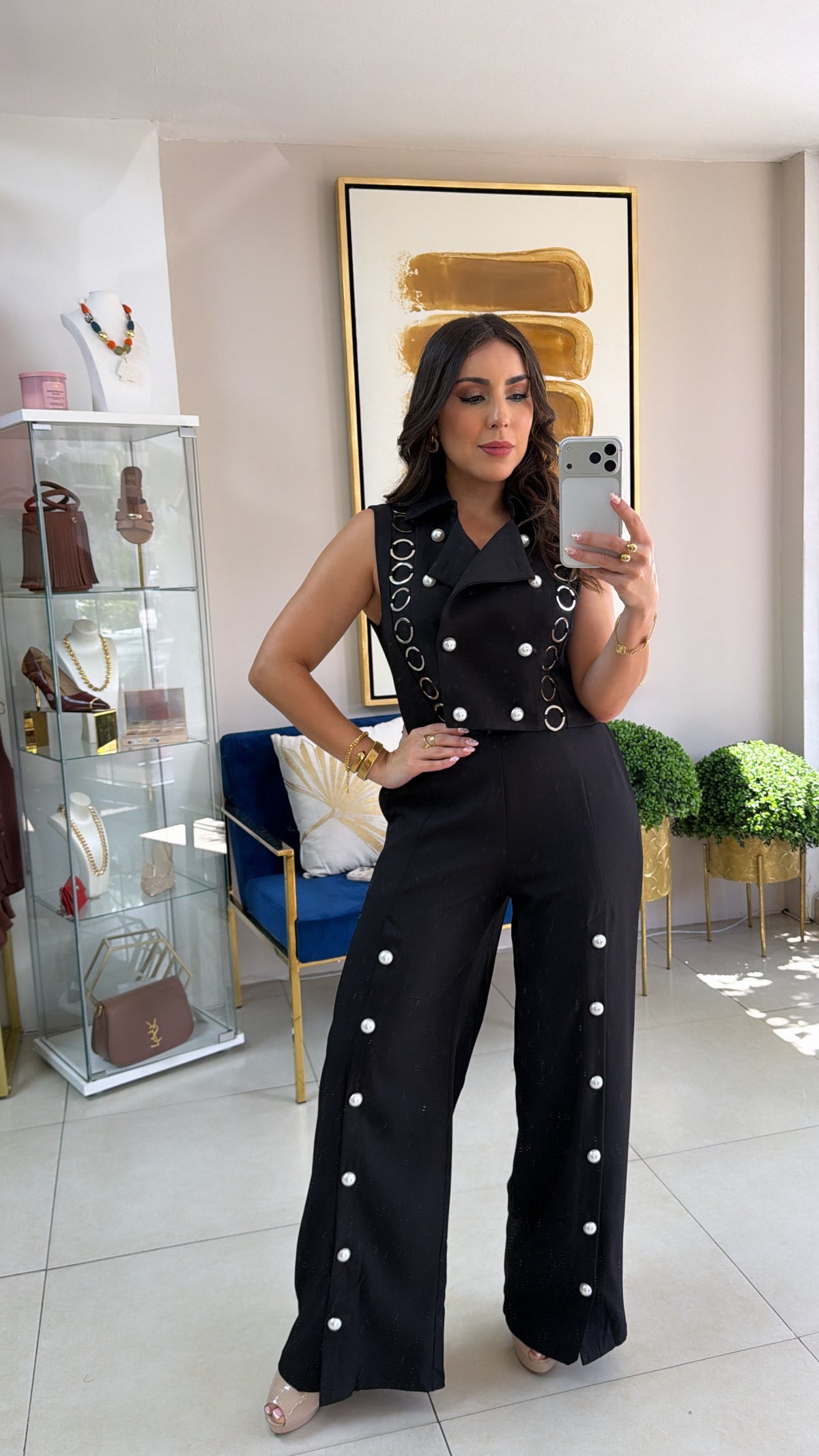 Black Pearls Pant Set