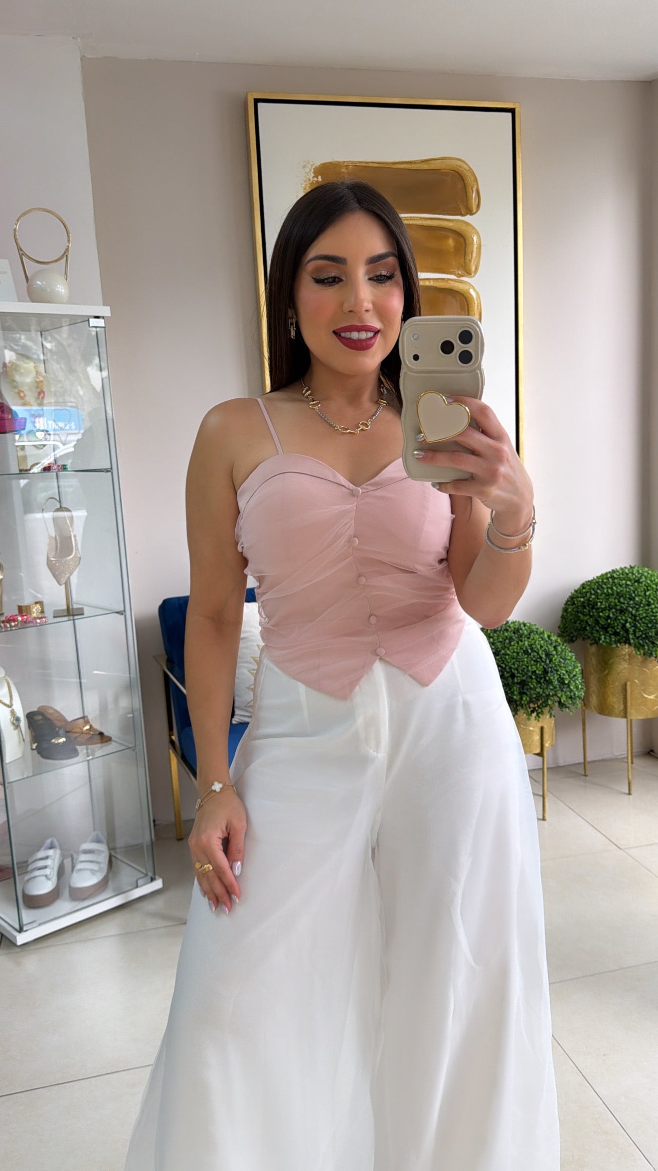 Pink Corset Top