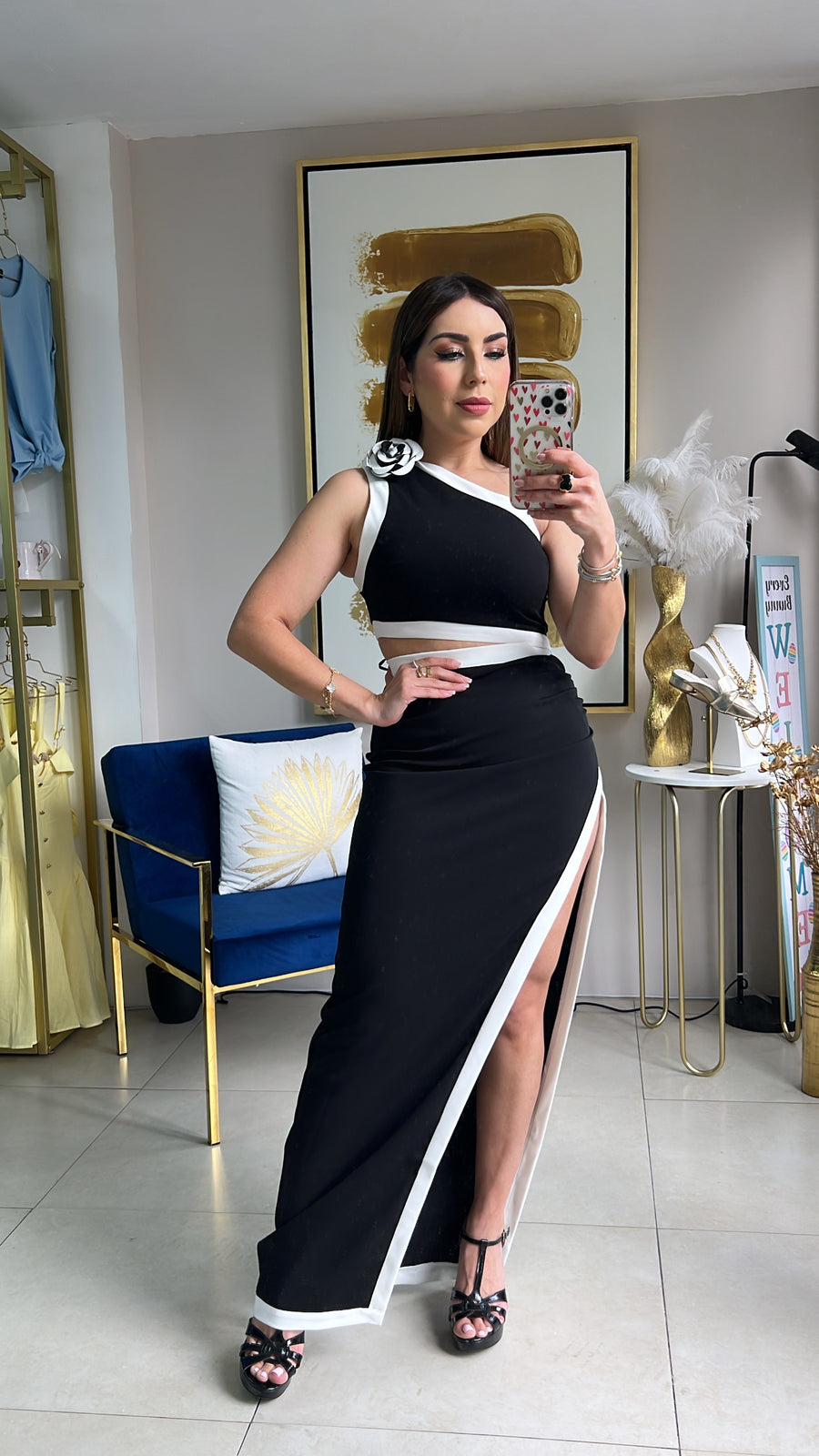 One Shoulder Midi Dress
