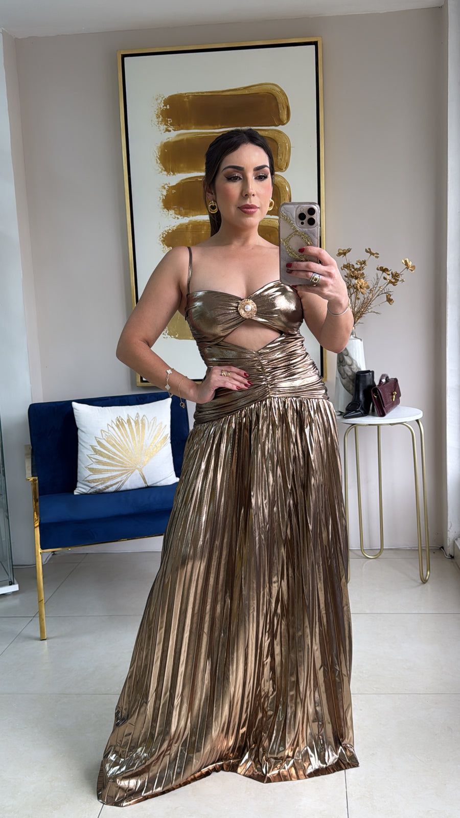 Gold Long Dress