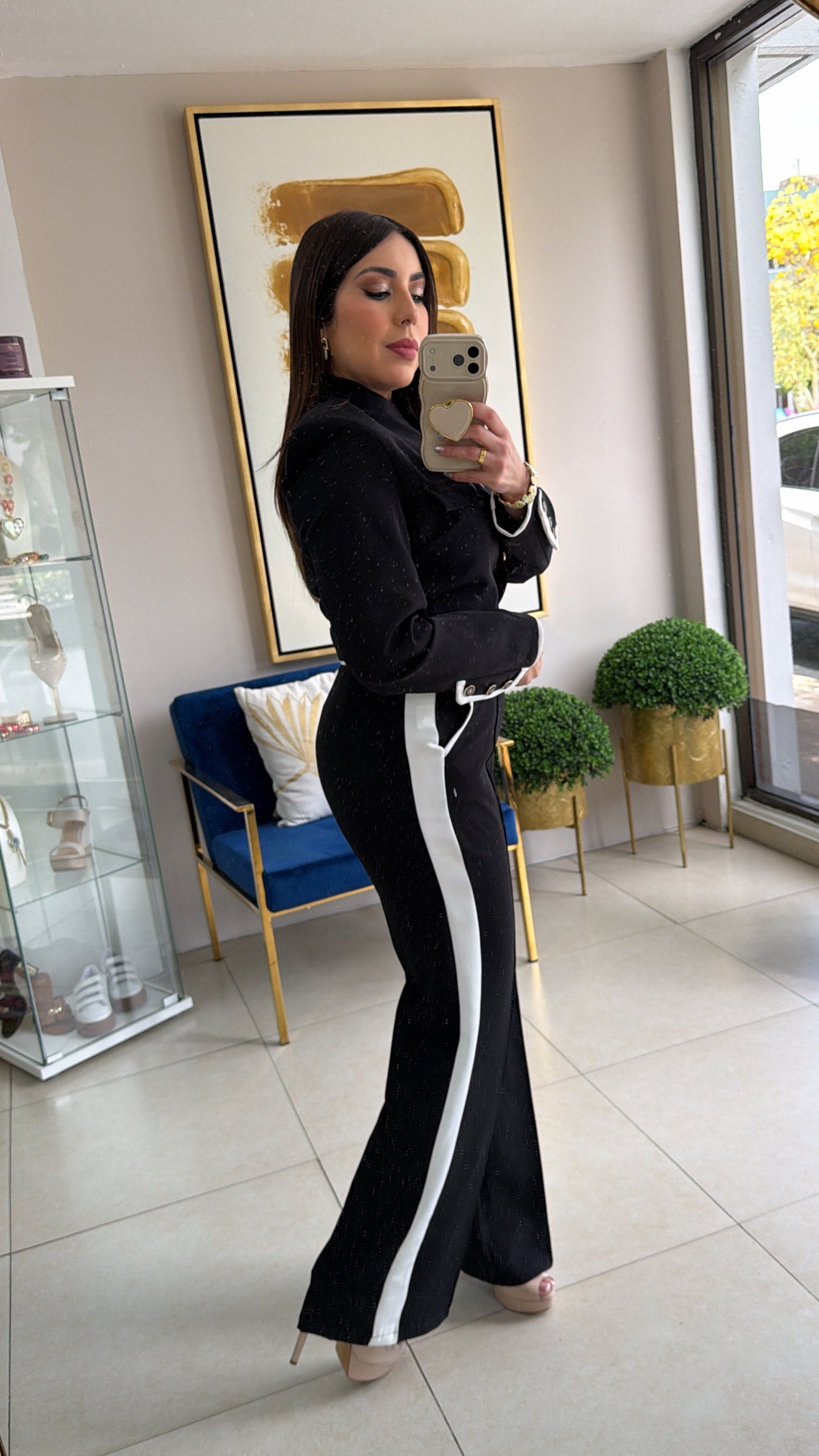 Black Blazer and Pant Set
