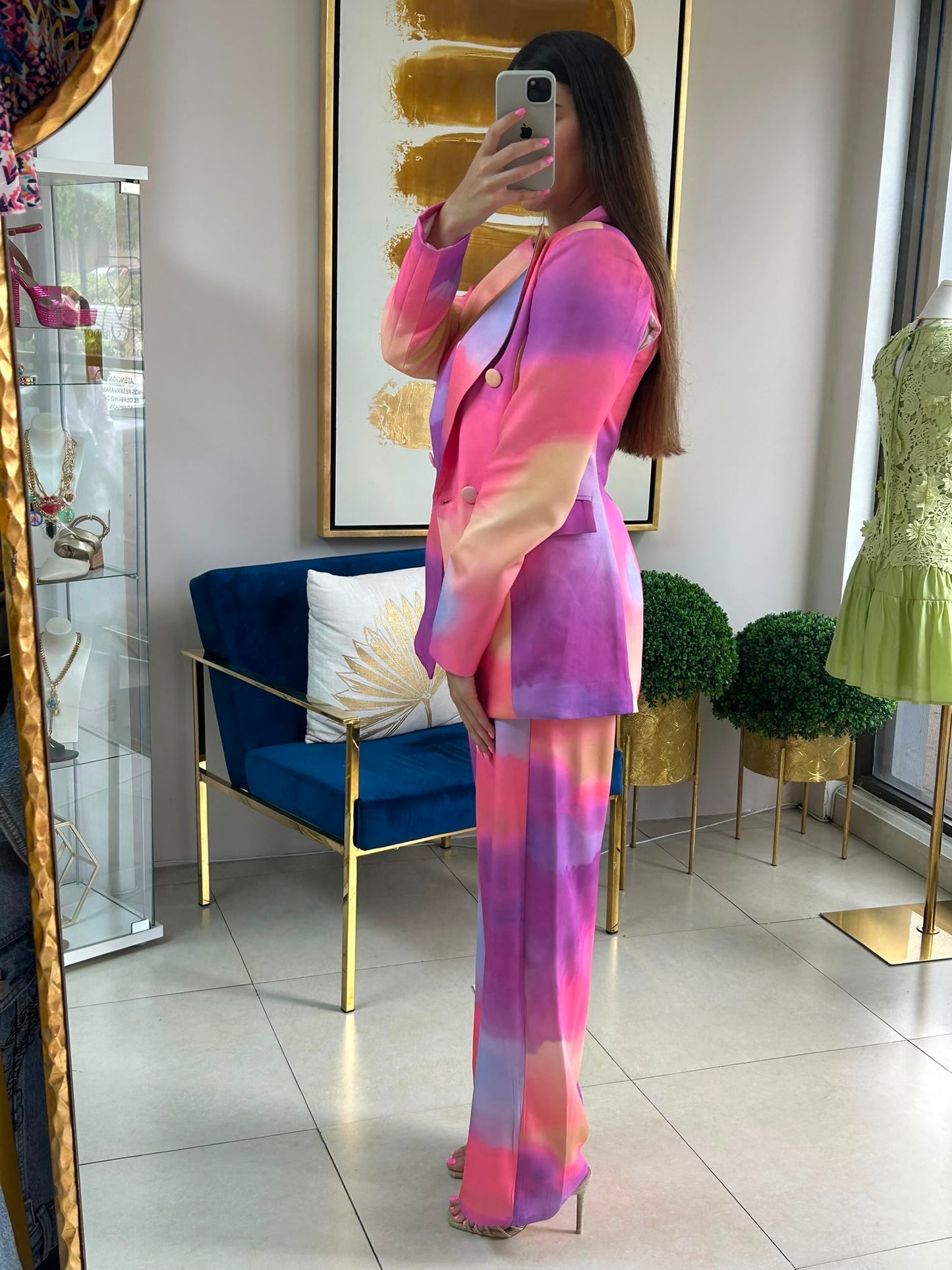 Tie Dye Blazer Set