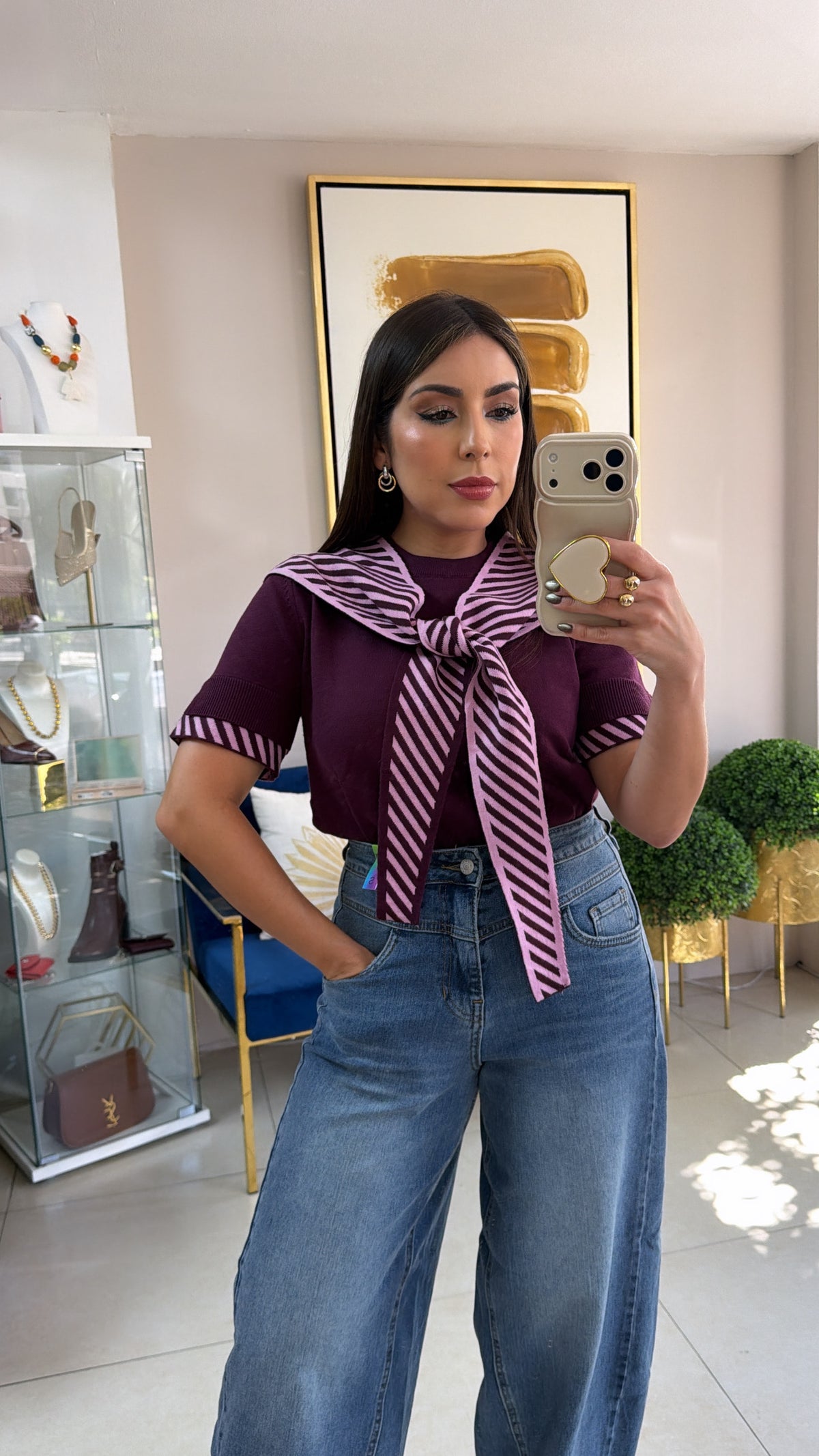 Berry Sweater Top