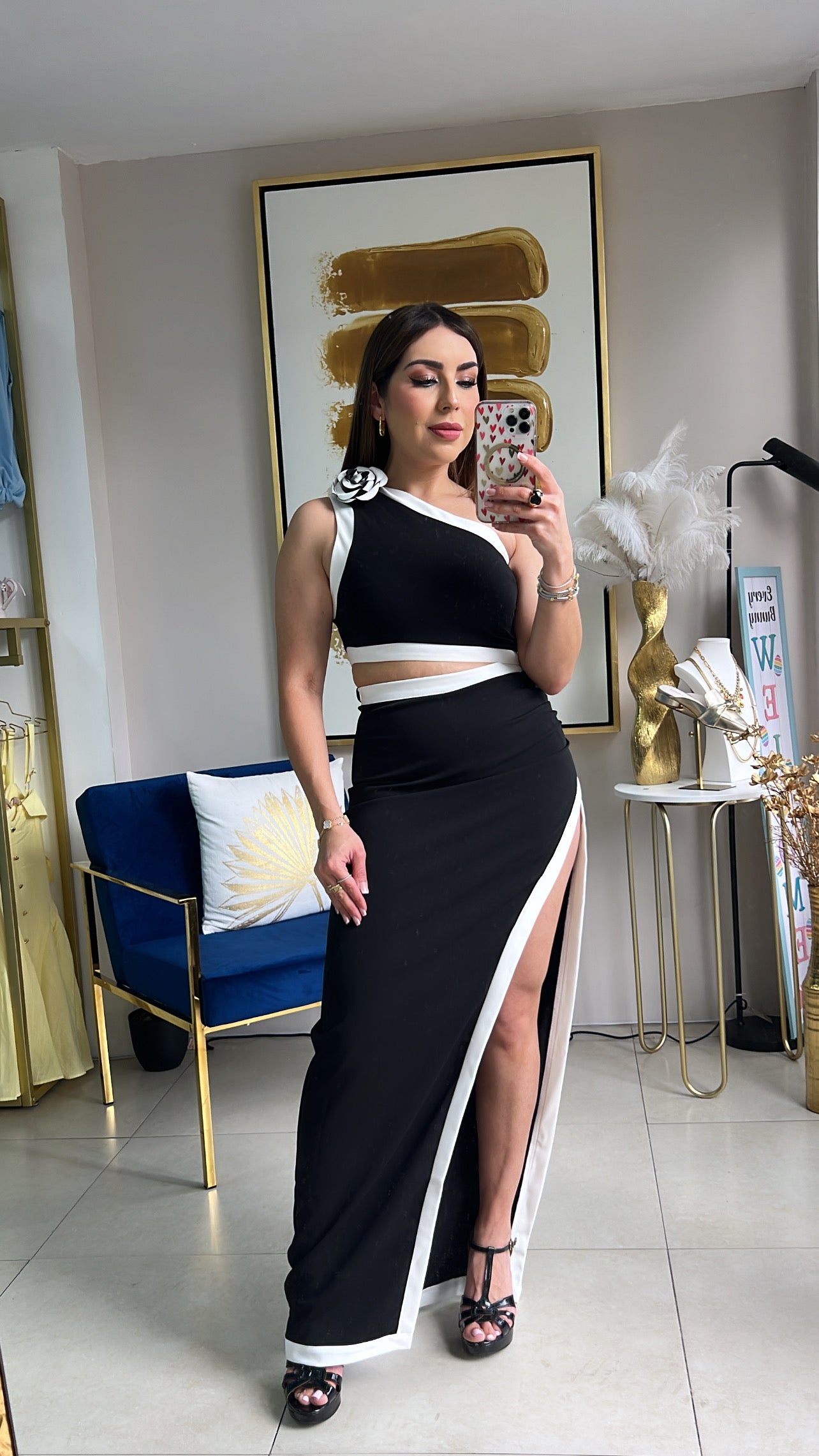 One Shoulder Midi Dress