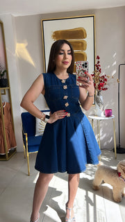 Denim Short Dress
