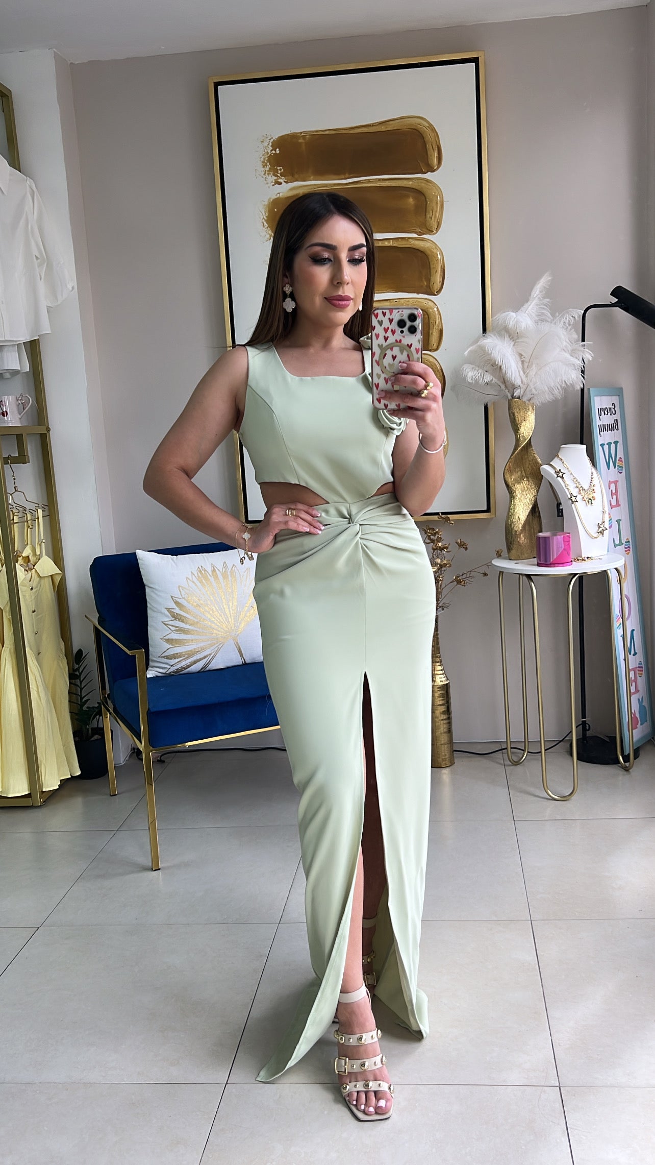 Green Long Dress