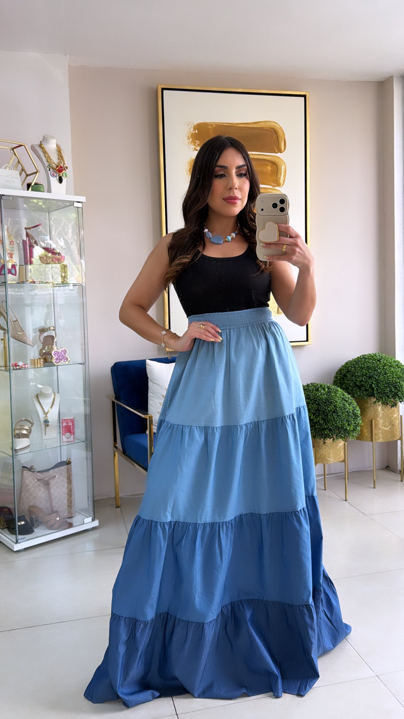 Color Block Maxi Dress