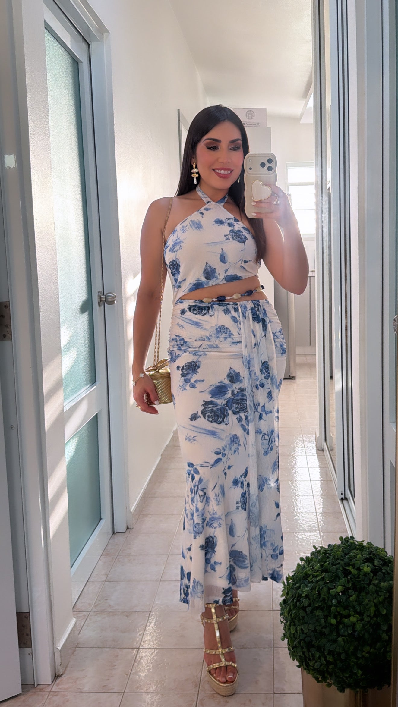 Floral Cutout Dress