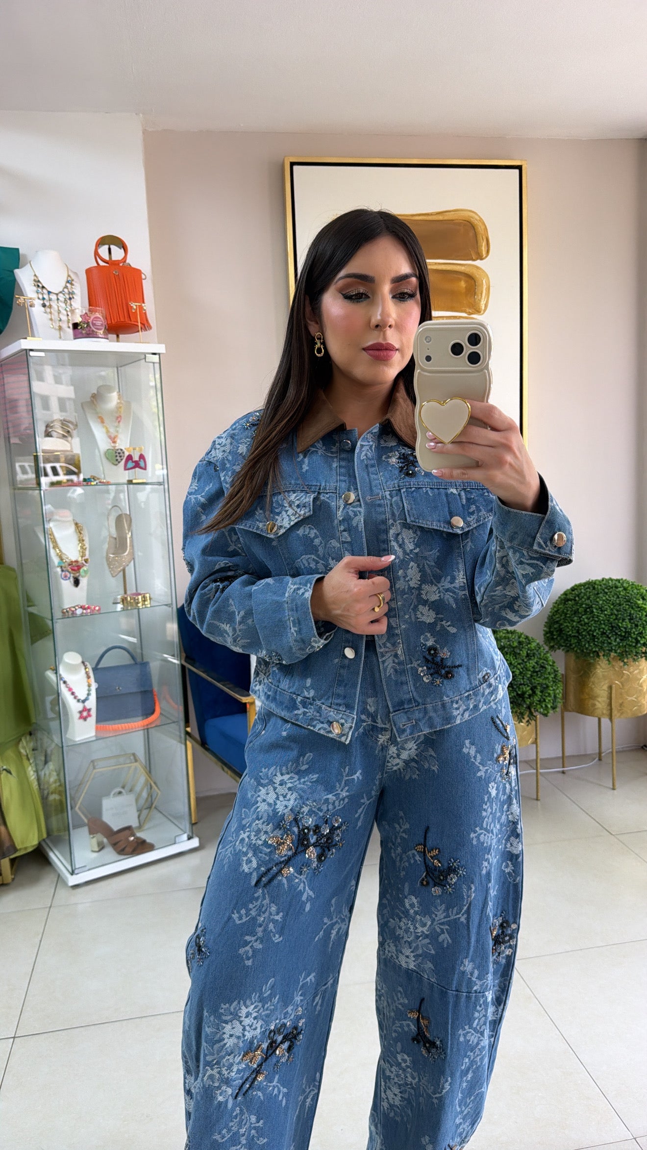 Denim Jacket & Barrel Set