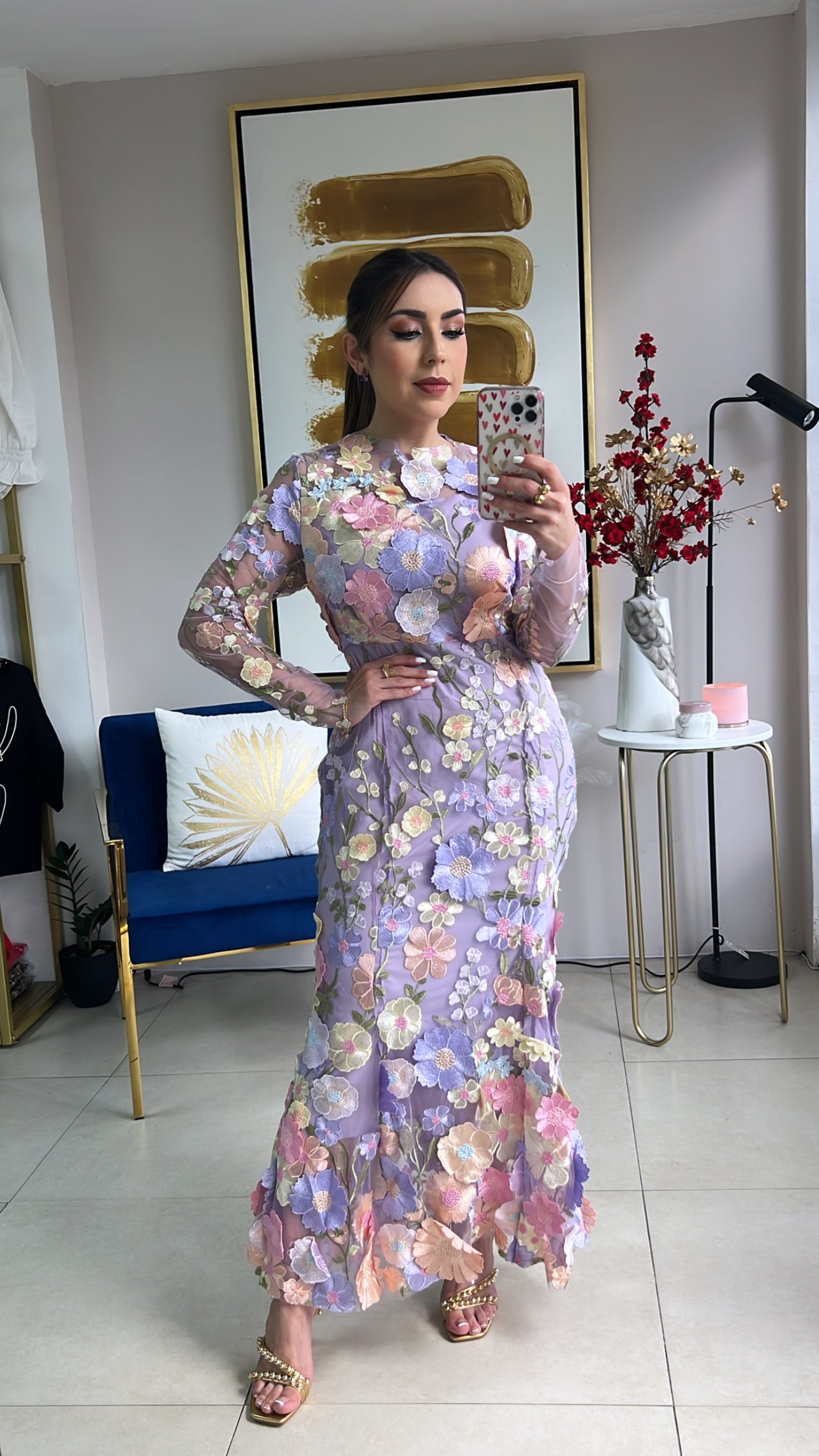 3D Flower Mermaid Dress