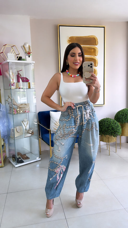 Like Denim and Pearls Pants