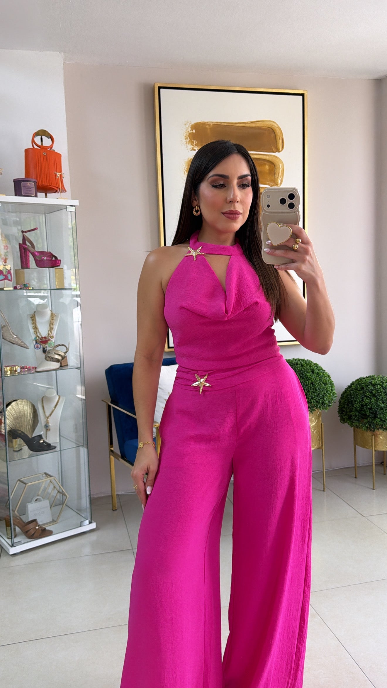 Pink Star Palazzo Set