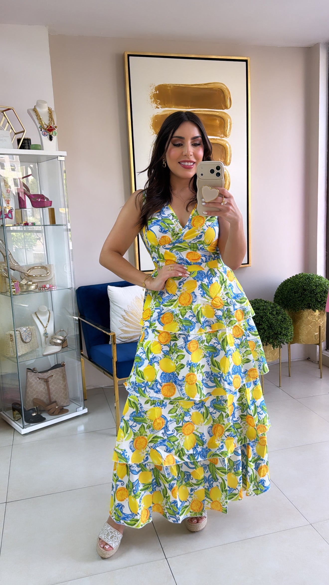 Lemons Maxi Dress