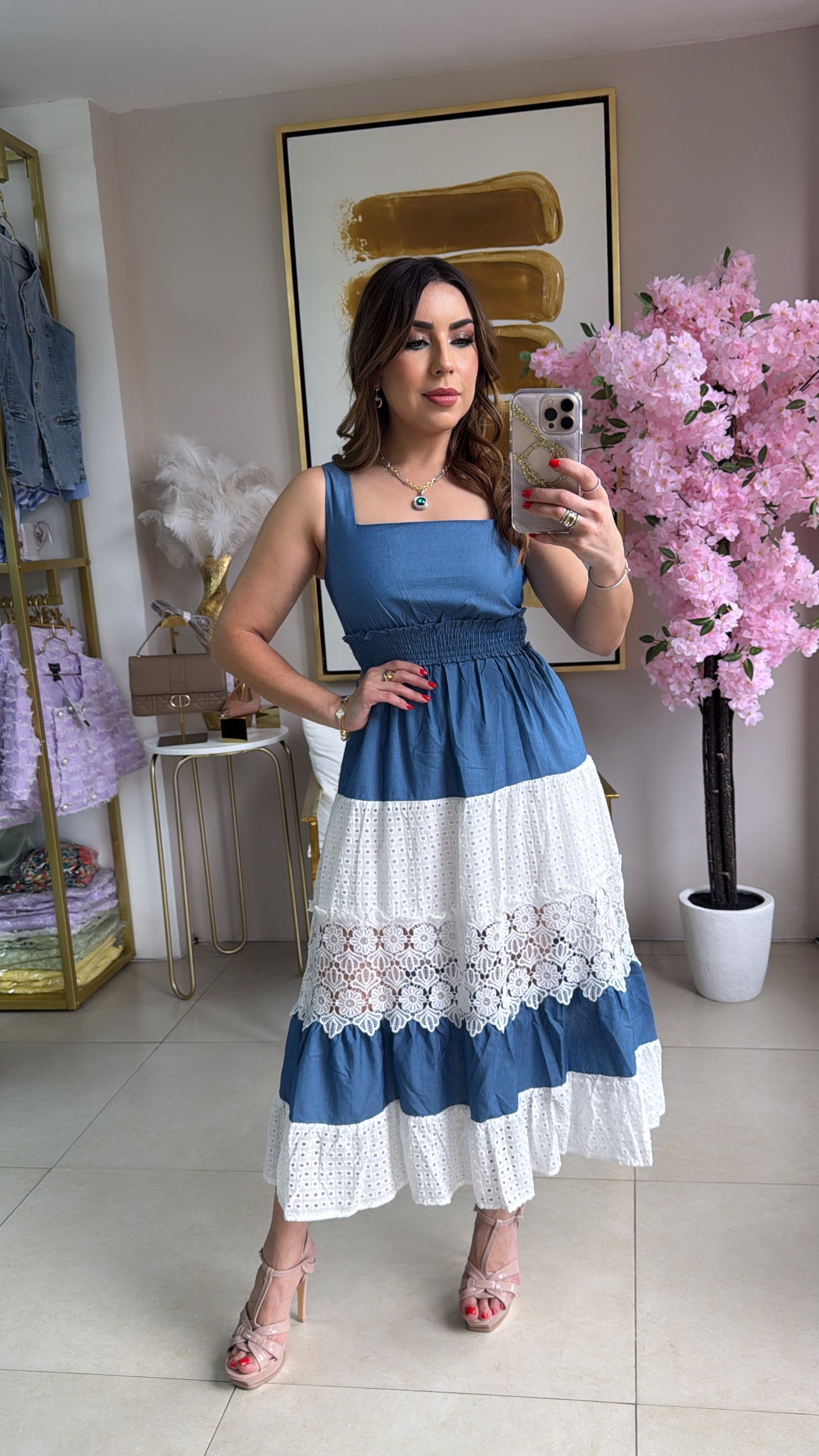 Sleveless Midi Dress