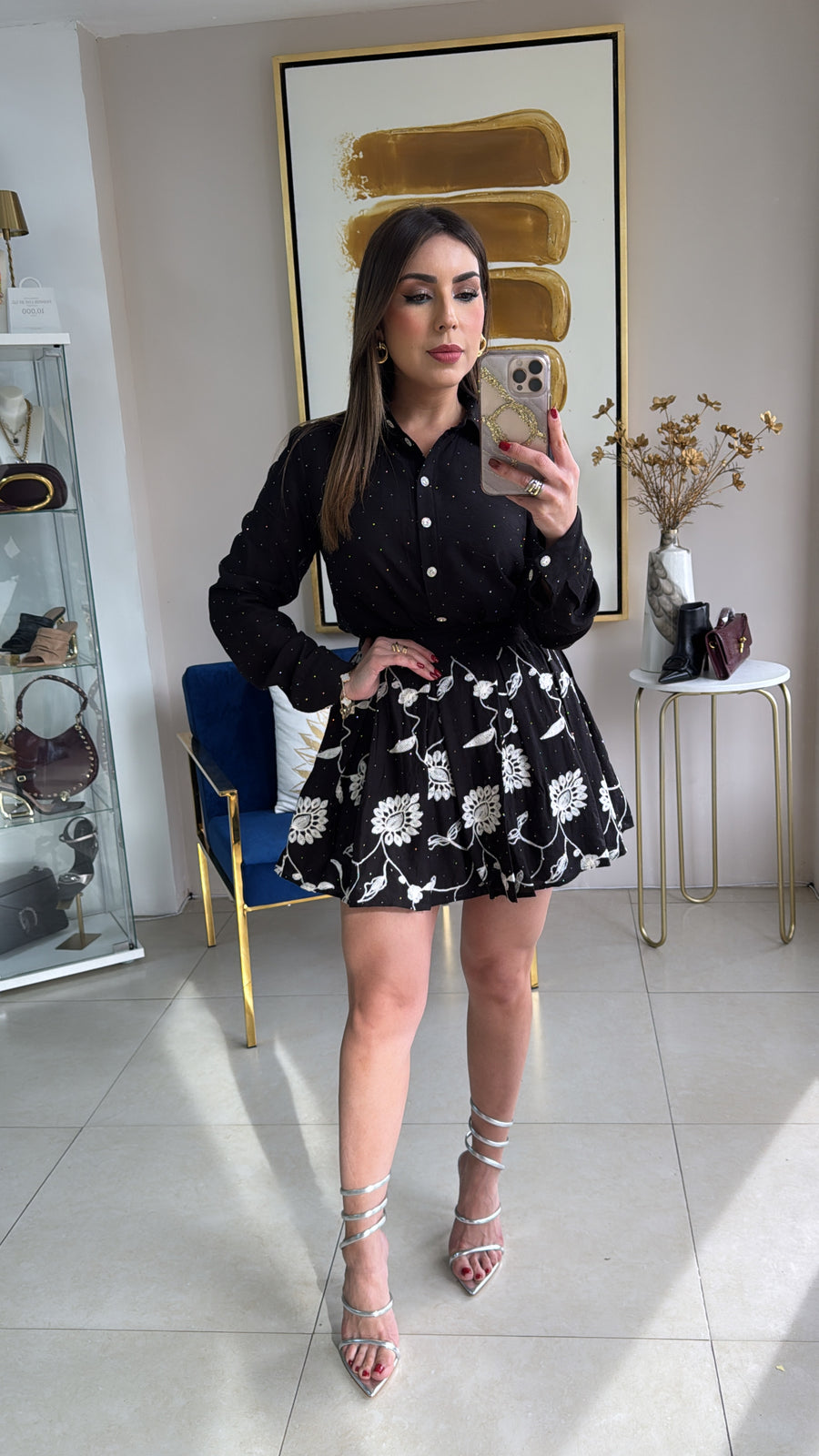 Glitter Skirt Set