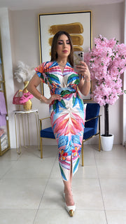 Multi Midi Dress