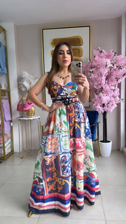 Mosaic Long Dress