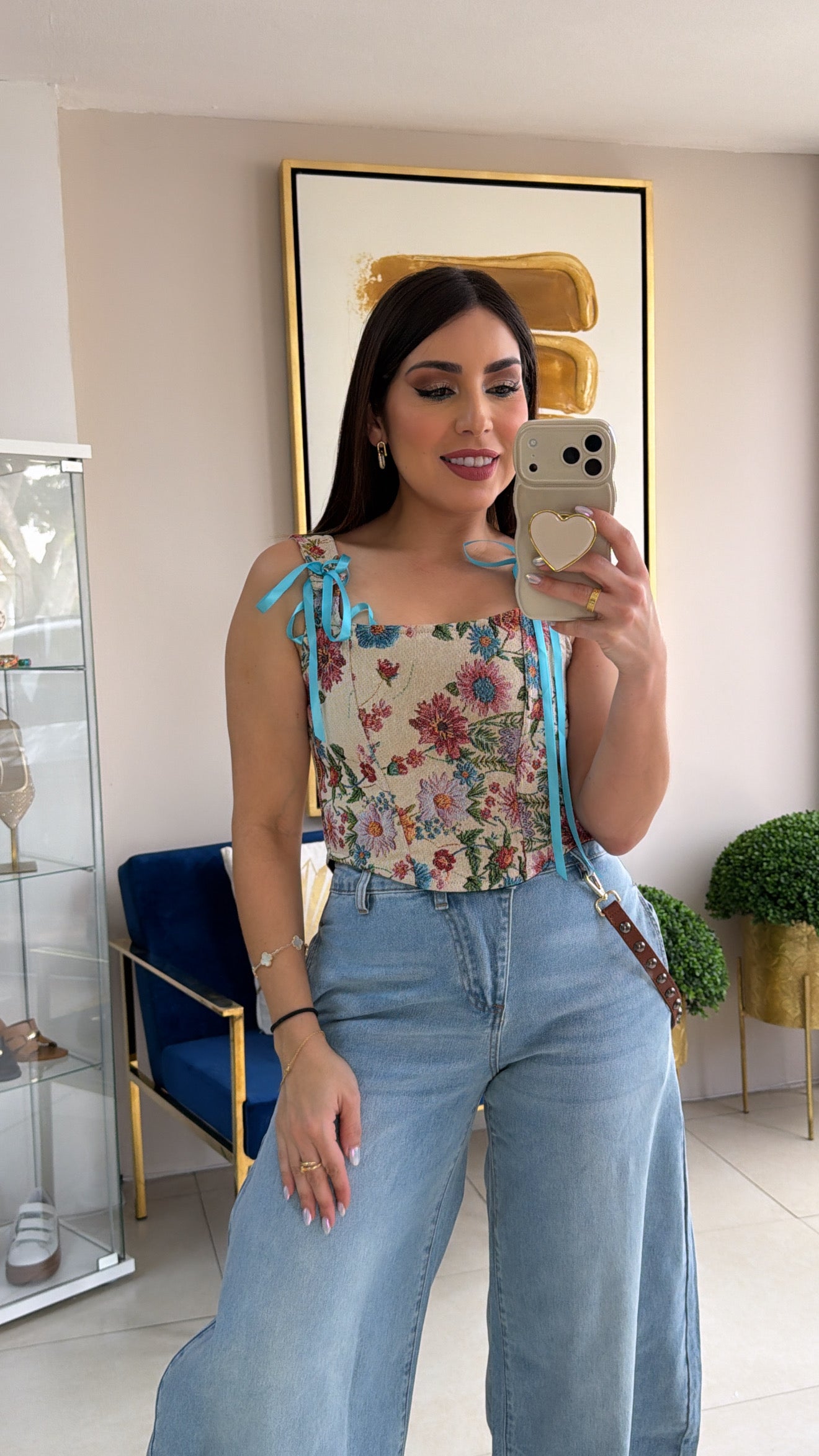 Floral Corset Top