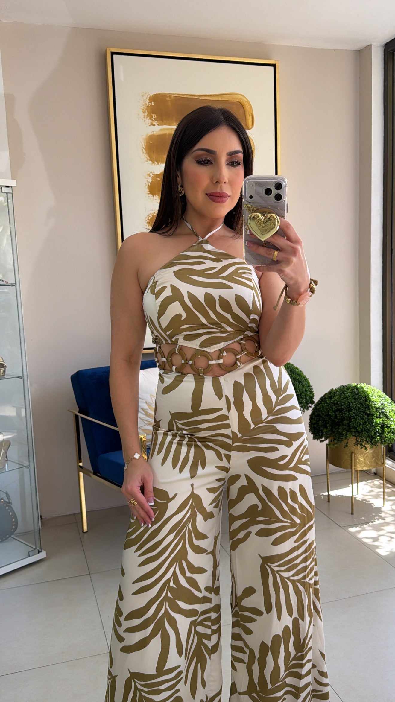 Leafs Circles Jumpsuit