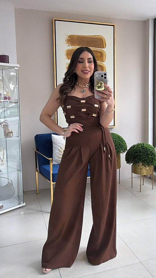Brown Pant Set