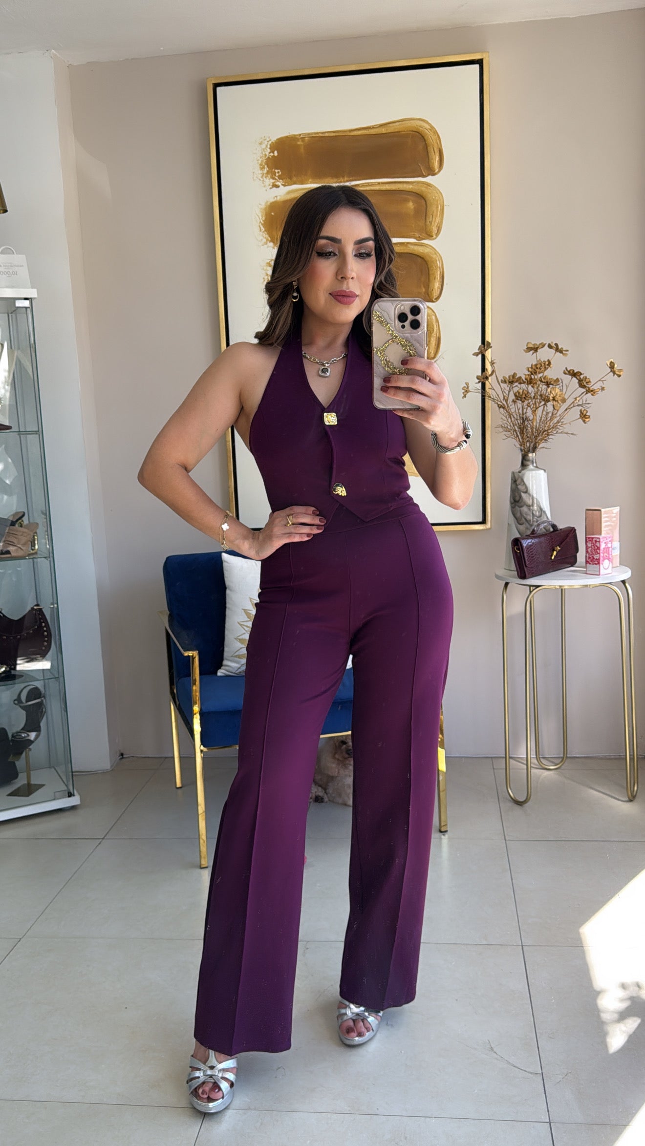 Berry Vest Pant Set