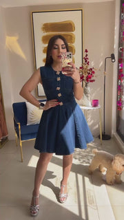 Denim Short Dress