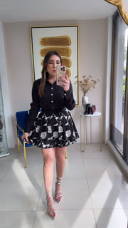 Glitter Skirt Set