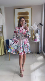 Flowers Short Dress