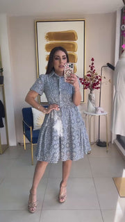 Embroidery Short Dress