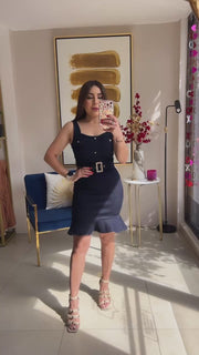 Dark Denim Short Dress