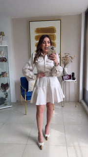 Like Leather Short Dress