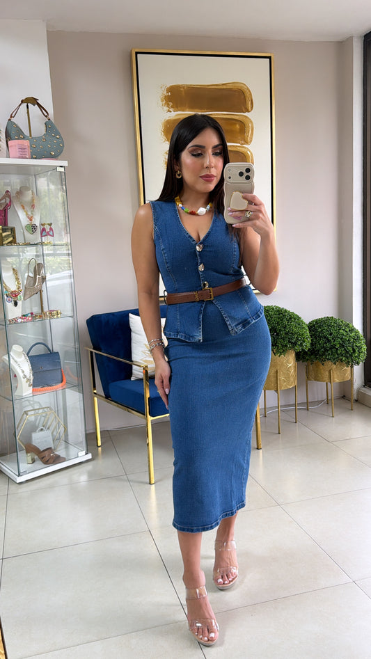 Denim Vest Dress