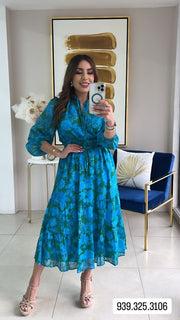 Smocked Midi Dress