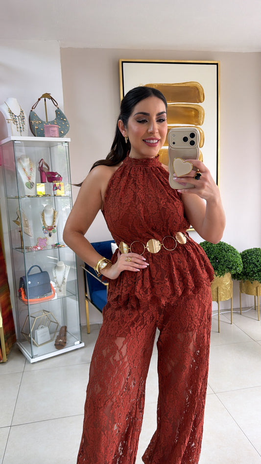 Terracota Lace Set