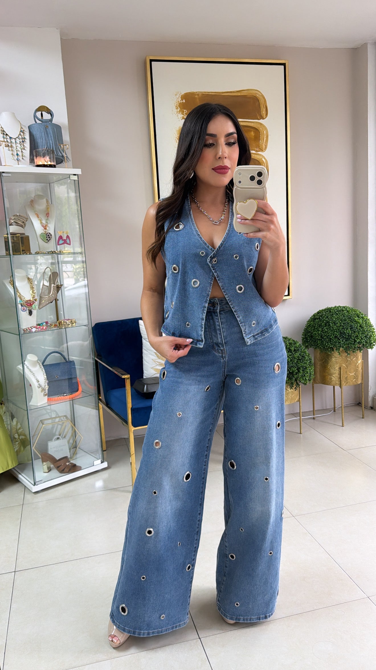 Silver Rings Pant Set