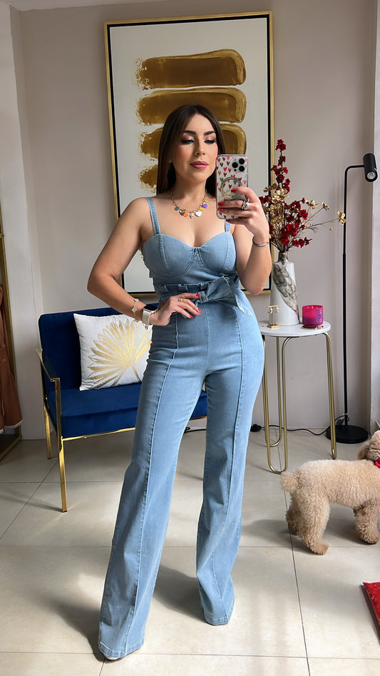 Light Denim Jumpsuit
