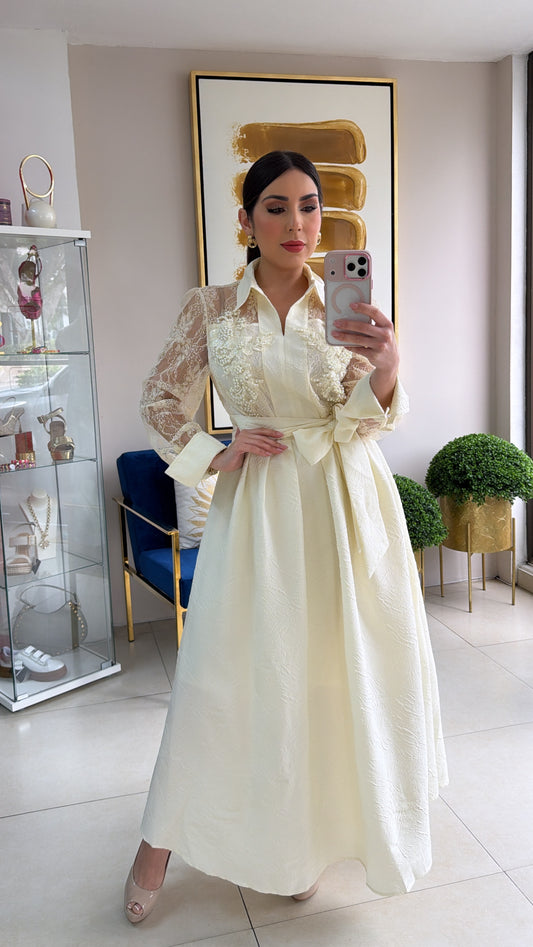 Cream Vintage Dress