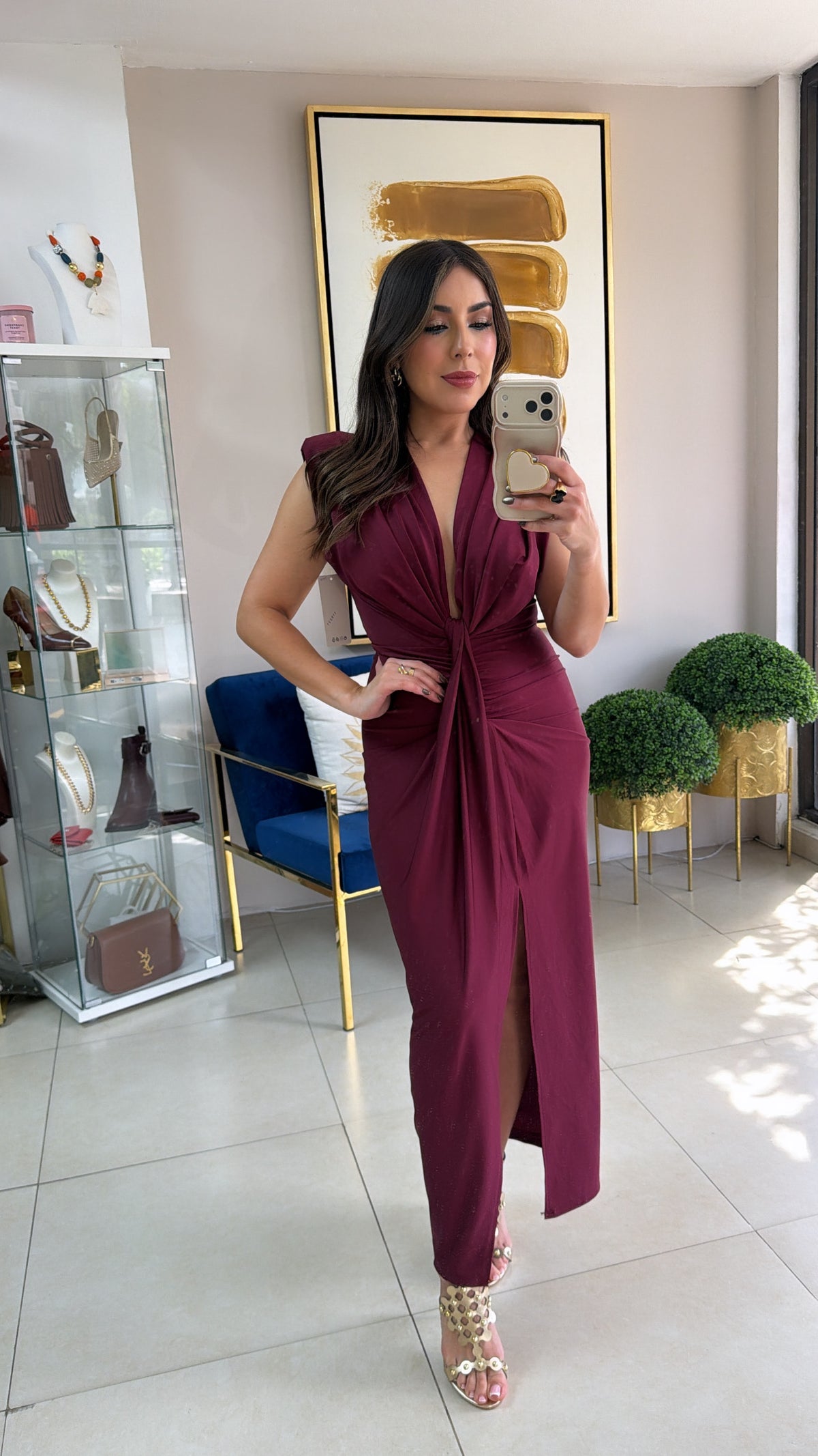 Wine Italian Dress
