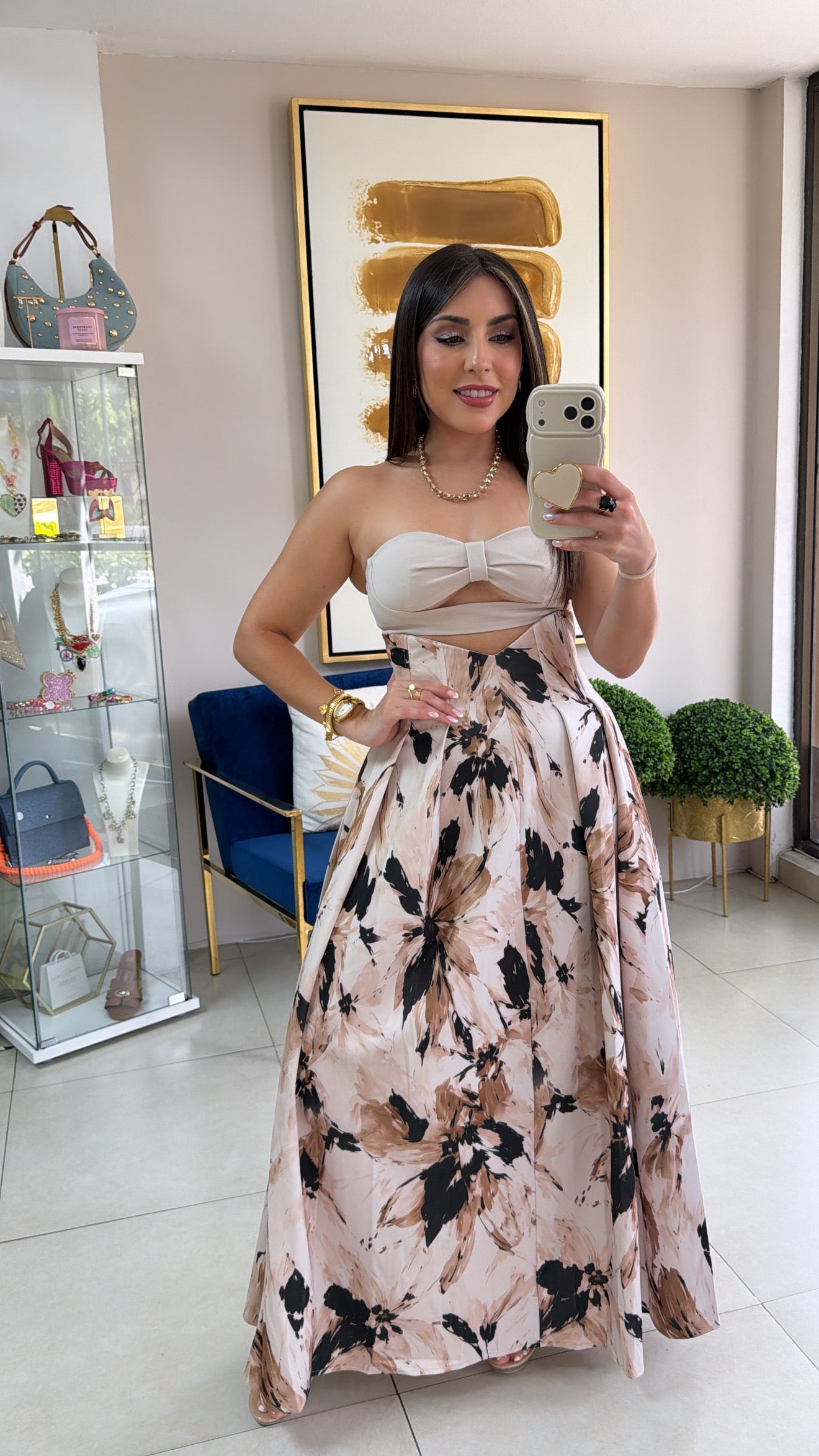 Strapless Fall Dress