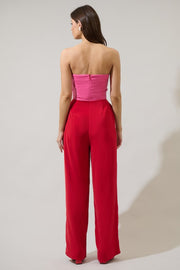 Color Block Wide Leg Jumpsuit